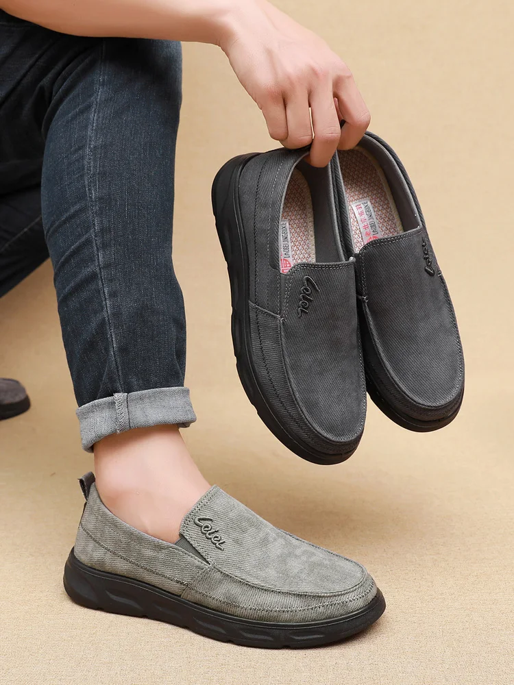 Camel Old Beijing Cloth Shoes Мужская обувь Весна и осень Новая мужская повседневная без