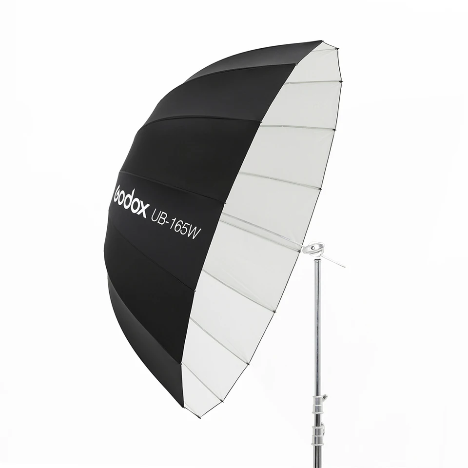 Зонт-рефлектор Godox UB-165W, 65 дюймов (165 см), параболический, черно-белый, для студийного освещения, с диффузорной тканью (art.: 3920cf5a8a92e) - 3920cf5a8a92e
