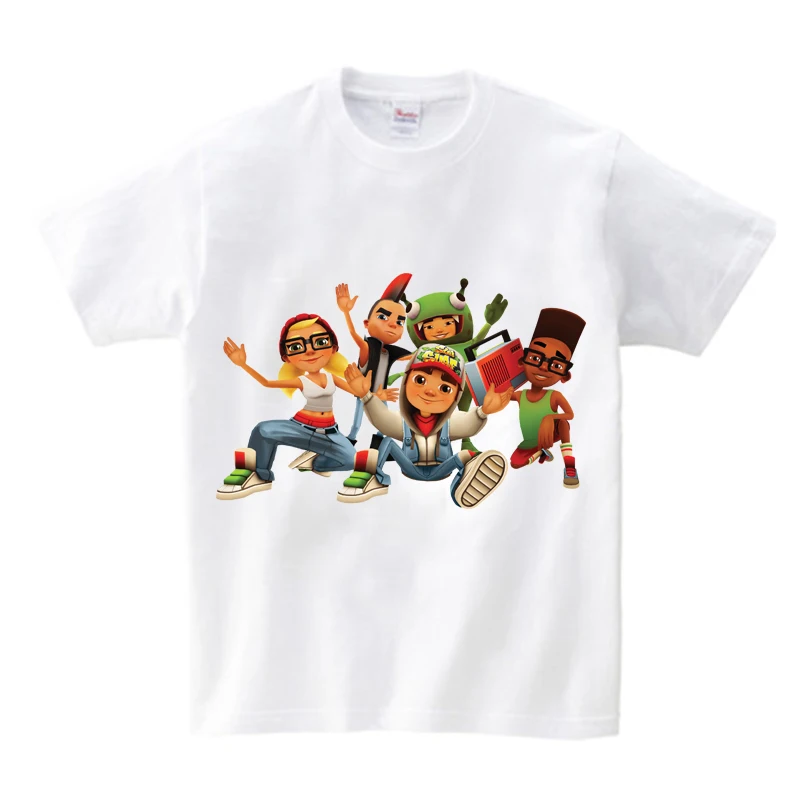 

2022 New Cartoon Game Kids T Shirts Cartoon Print Summer Children Clothes Kids Tshirt White Pure Cotton Boys Short Sleeves