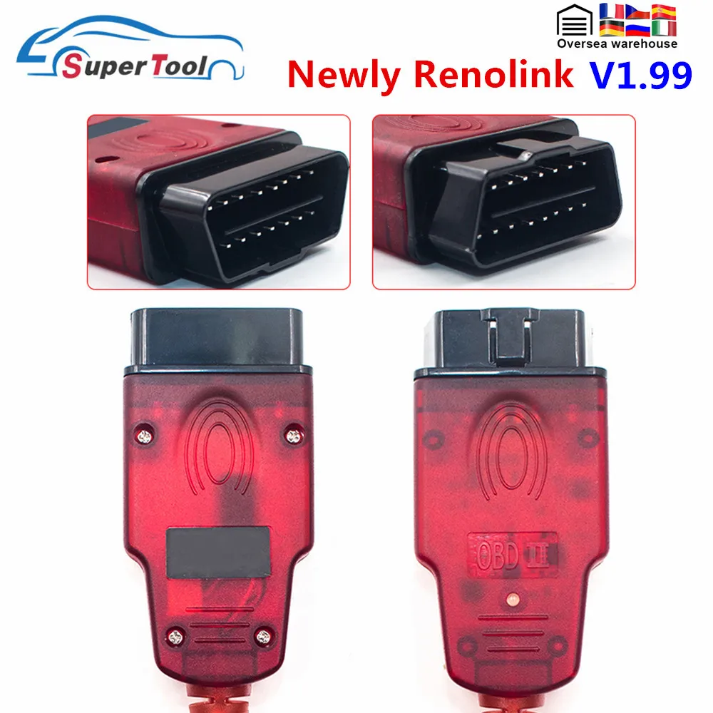 Новый Renolink V1.99 для автомобилей Renault/Dacia/кодирование ключей/Подушка безопасности
