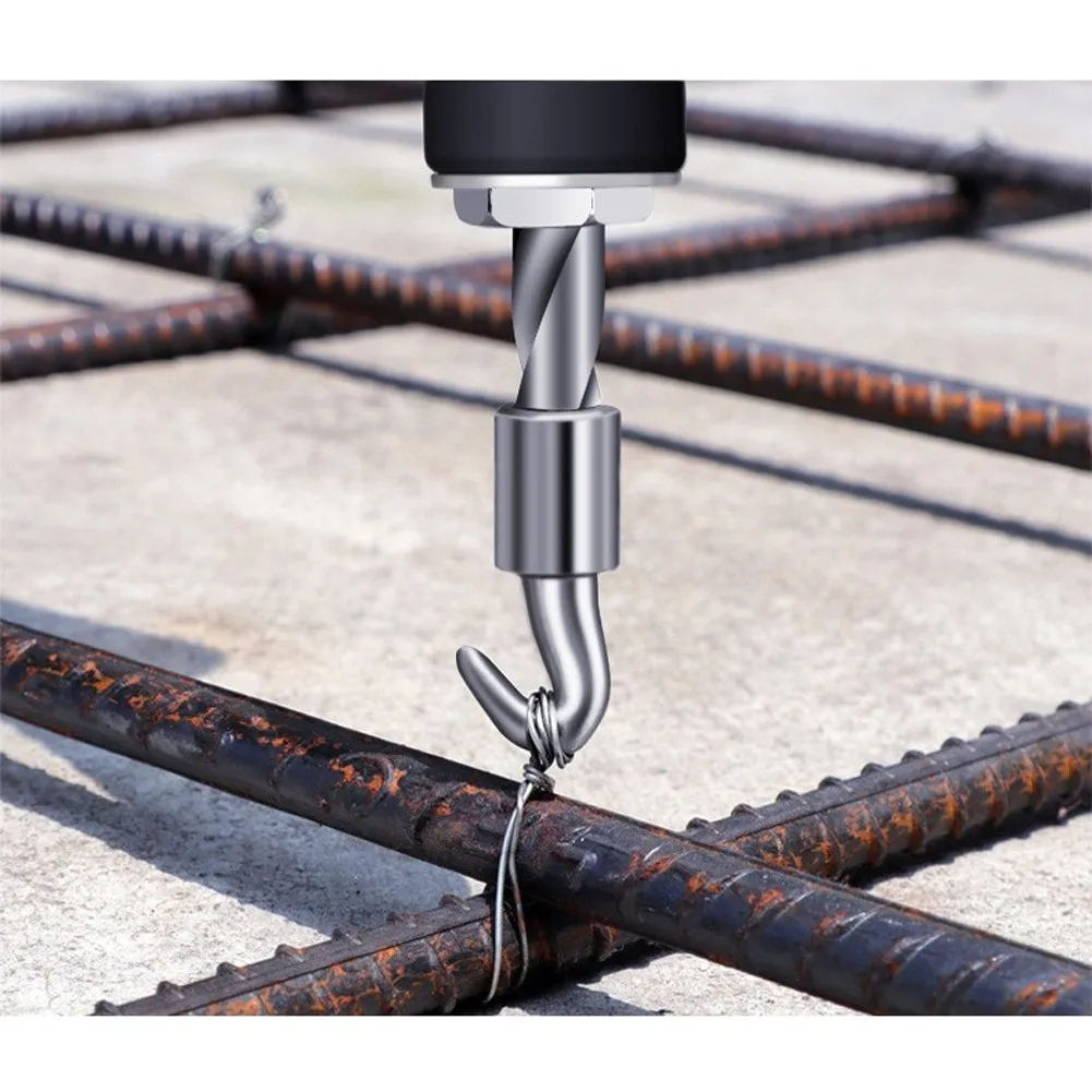1PCS Rebar Tier Construction Site Winding Steel Bar Tying Hook Winding Tool Automatic Rebar Tie Wire Hook Semi-automatic