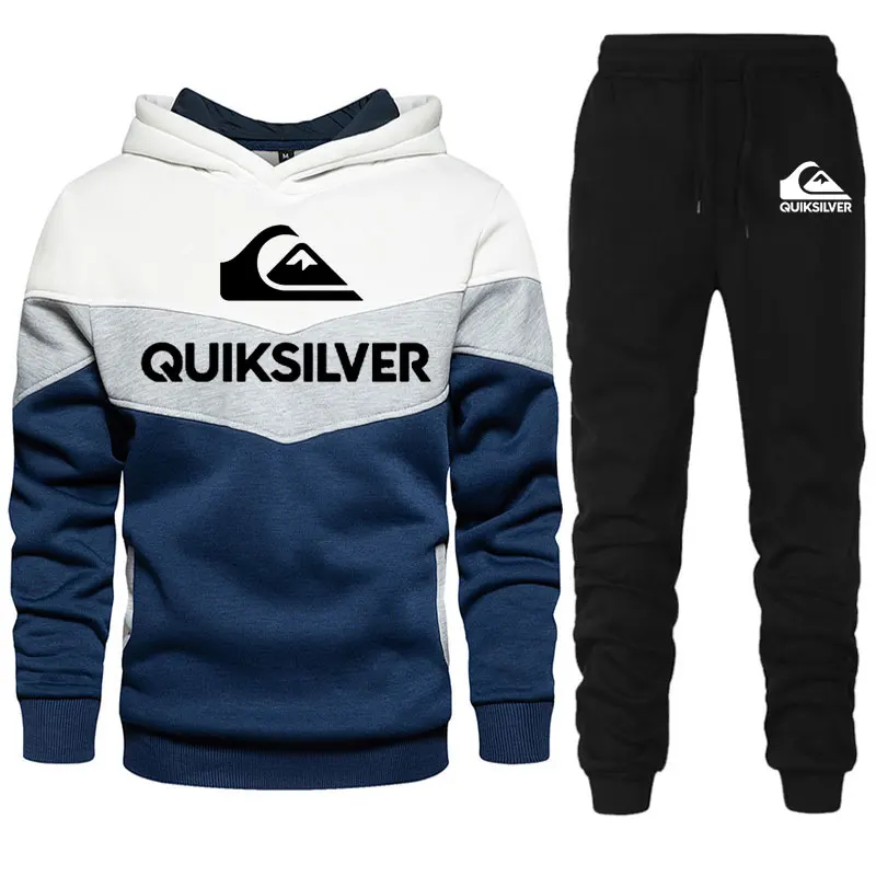 

New Brand Letter Men Hoodies Sweatshirt+Sweatpants Suit Autumn Winter Sportswear Sets Tracksuit Men's Pullover Jacket Set