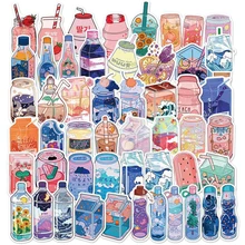 10/30/50PCS INS Style Cute Drink Aesthetic Stickers Cartoon Decals Diary Scrapbook Laptop Phone Graffiti Sticker for Girls Kids