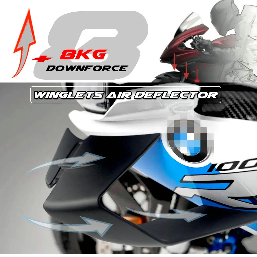 

1:1 ABS Plastic Fairing Wingkits Spoiler New Deflector Wingkit Winglet Side Air Spoiler FOR BMW S1000RR M1000RR 2019-2022 2021