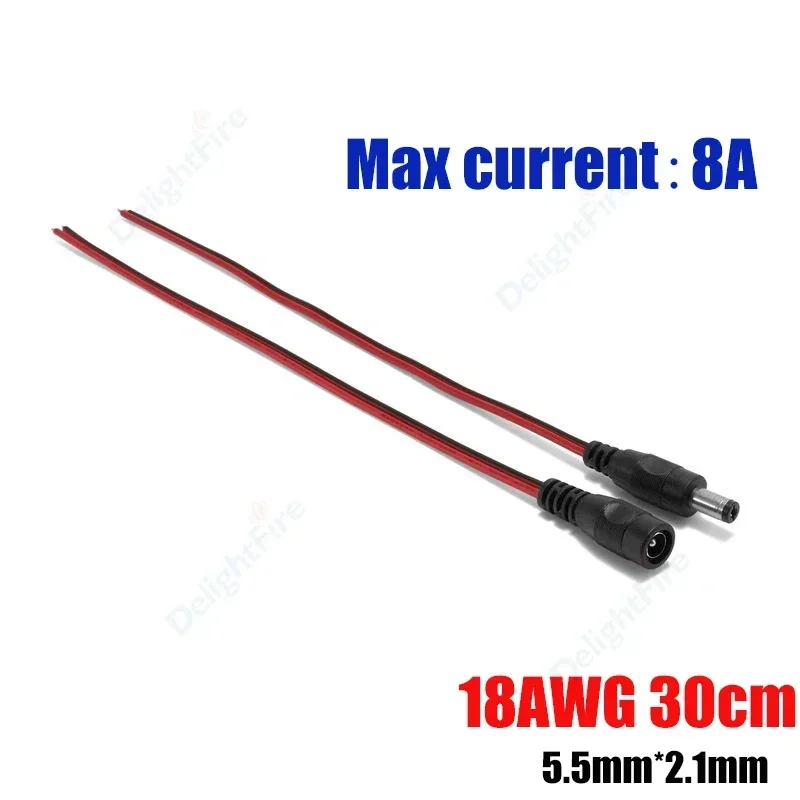 12 В, 5 А, разъем питания постоянного тока, кабель 5,5 2,1 мм, штекер постоянного тока, разъемы для светодиодных лент, адаптер питания камеры видеонаблюдения