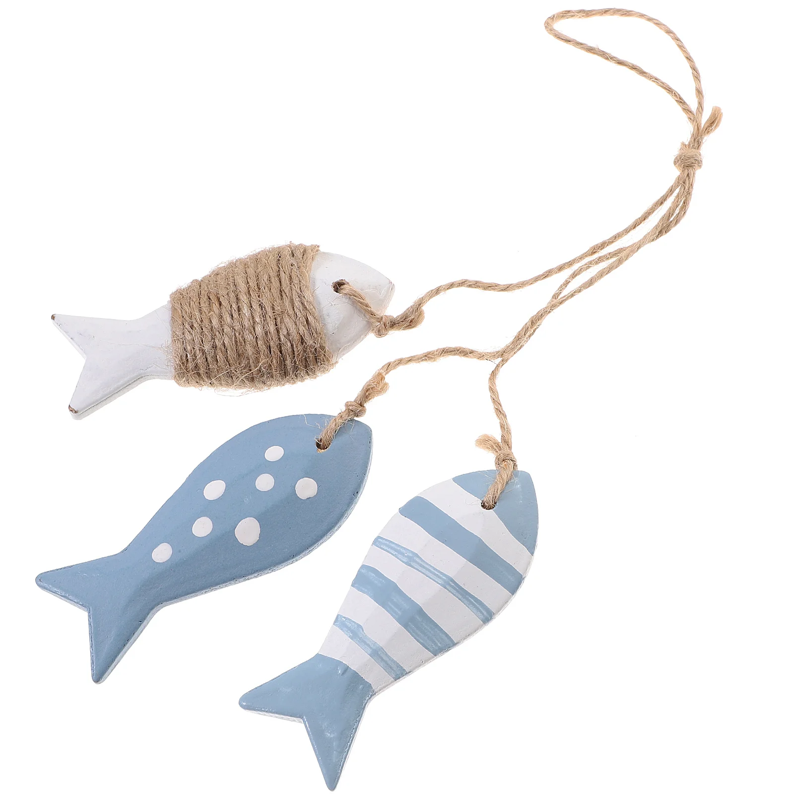 

Nautical Wooden Pendant Small Dot String Rustic Wall Hanging Strand Ornament For Ocean Beach Theme Home Sea decoration Nursery