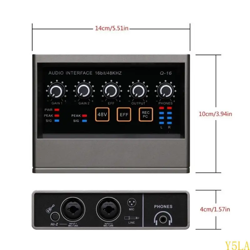 Фото Y5LA Superior Craftsmanship Sound Card для четкой звуковой записи долгосрочной продолжительности №1