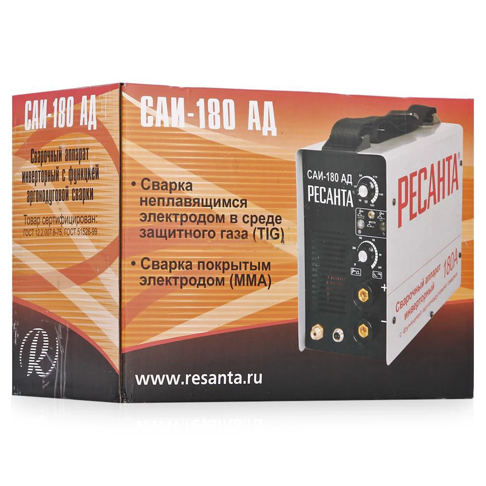 Аппарат Сварочный Аргонодуговой РЕСАНТА САИ 180 АД (Напряжение.