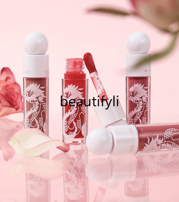 Luguang цвет зеркальная помада телесная вода глазурная зеркальный рисунок