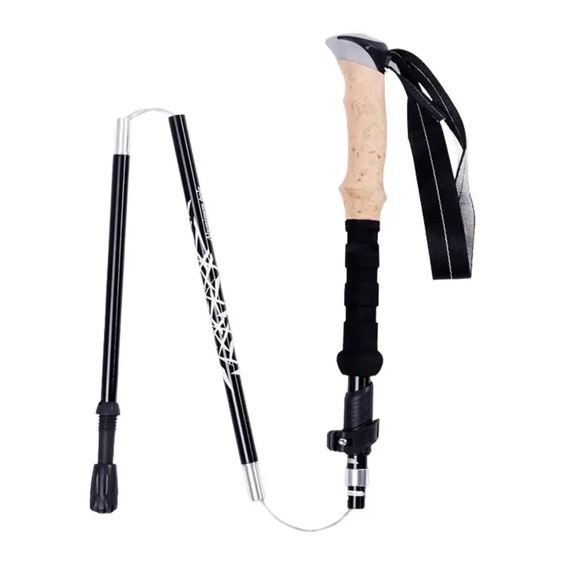 

Trekking Sticks Folding Hiking Poles Walking Stick With Quick Lock Outdoor Trekking Pole For Hiking Camping Easy To Grip 1Pc