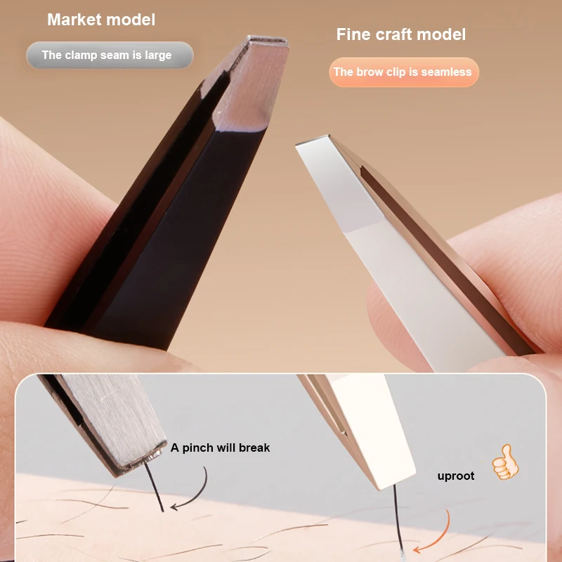 Черный/серебристый 1 шт. высокоточные предметы для бровей выщипывания бороды