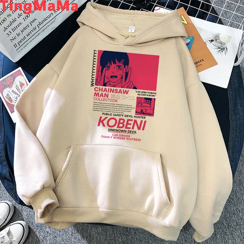 

Chainsaw Man Makima Pochita hoodies male graphic Korea printed plus size male hoody sweatshirts y2k aesthetic