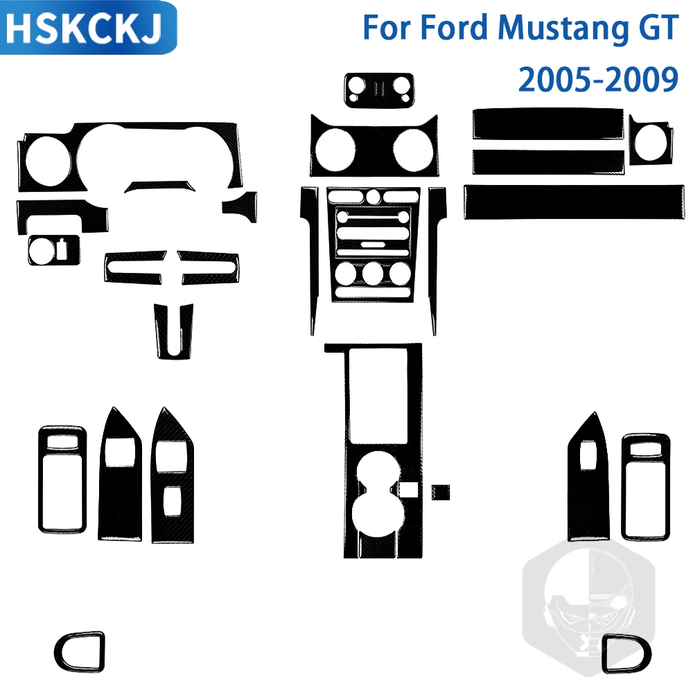 Аксессуары для Ford Mustang GT 2005 2006 2007 2008 2009 черная пластиковая декоративная наклейка