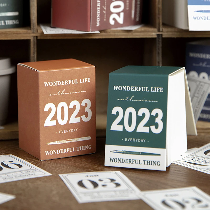 

Настольный мини-календарь в ретро-стиле, календарь с серийными сюжетами, запись жизни, Простой деловой календарь, календарь, календарь для с...