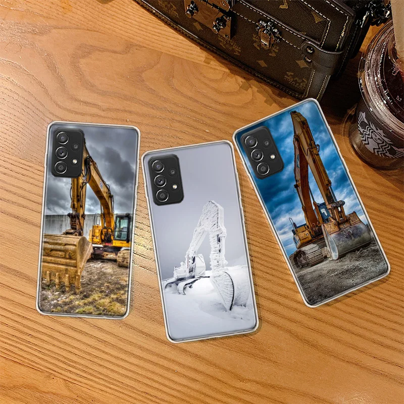 

Excavating Machinery Bulldozer Man Phone Case For Galaxy A14 A71 A51 A41 A31 A21S A11 A01 A70 A50 A40 A30 A20E A10 Samsung A9 A8