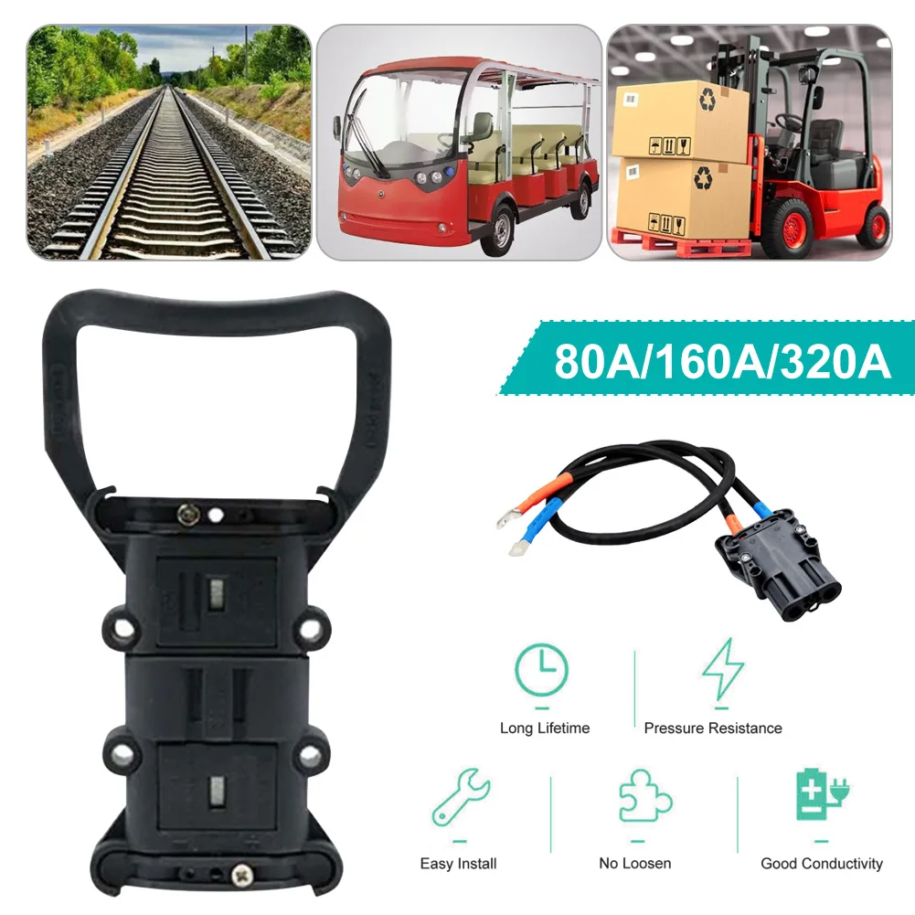 

80A/160A/320A 150V Forklift Battery Connector Power Connector Male And Female Charging Plug For Electric Pallet Truck Auto Parts