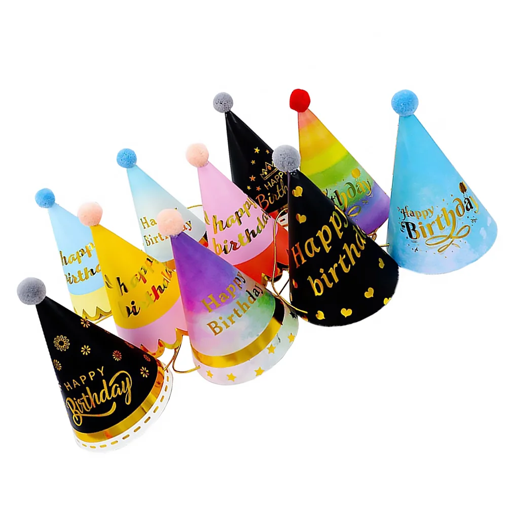 

10 Pcs Party Cap Decorations Party Cone Hats Mini Hat Party Cone Caps Paper Cone Hats Bonnets Babies