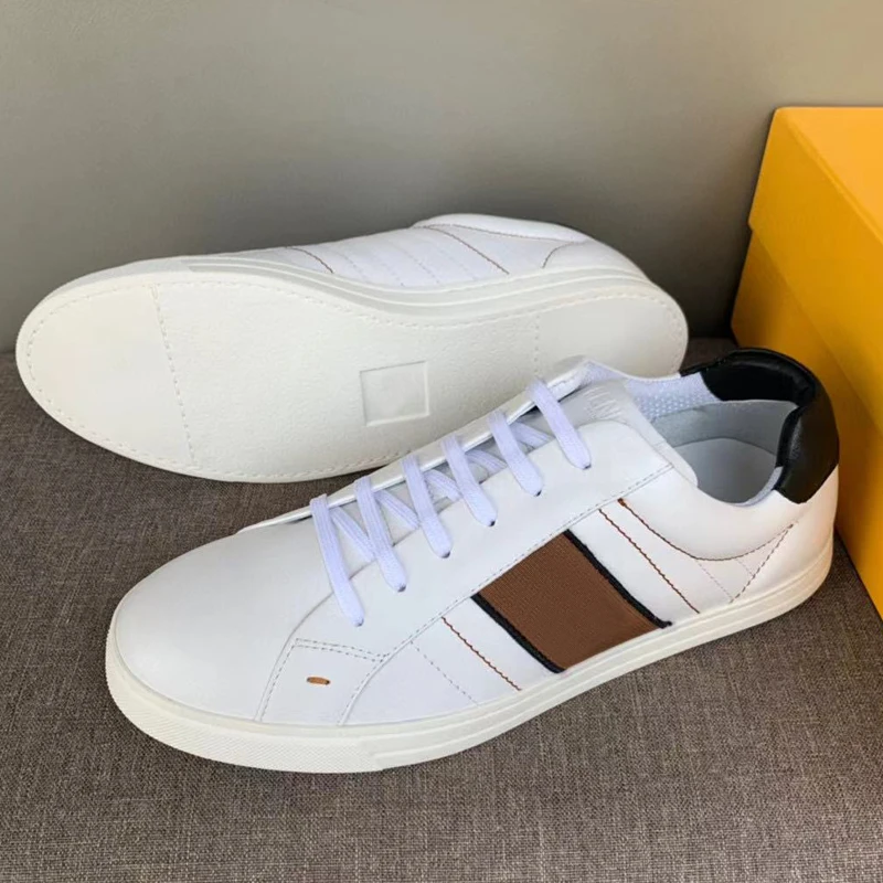 

Designer Low-Top Sneakers Eye-Catching Artisanal Craftsmanship Stripe Fabrics Interior Breathable Polyester For Summer Running