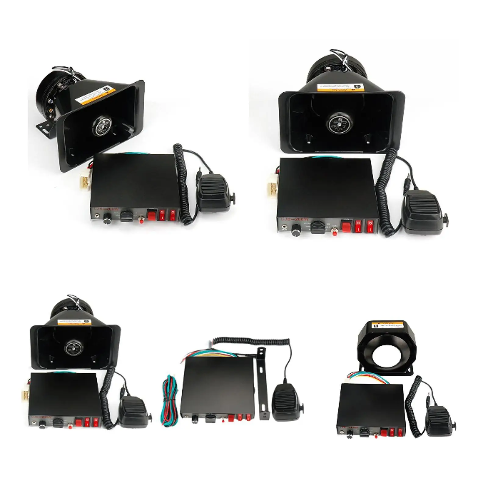 Универсальный комплект сигнализации для автомобиля с ручным микрофоном