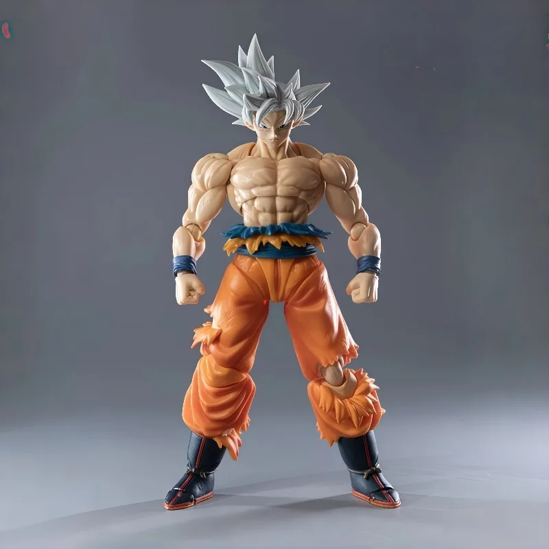 Фото Оригинальная коллекционная фигурка Bandai SHFiguarts Dragon Ball Super Son Goku Ultra Instinct с подвижными суставами, подарок в коробке №5