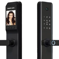 wifi smart digital password lock intelligent keypad fingerprint door lock with camera