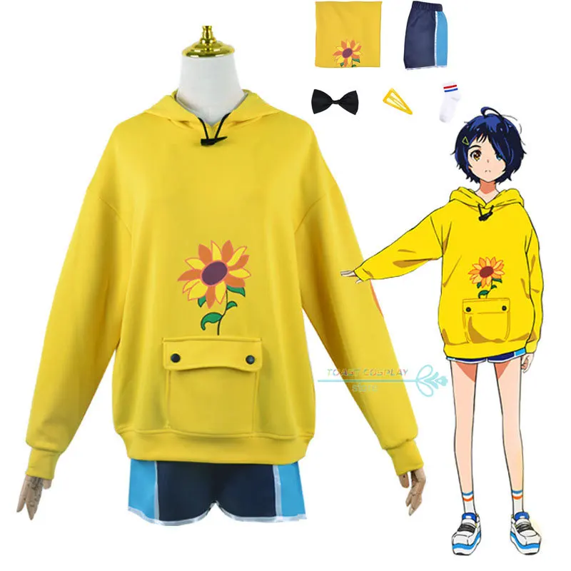 

Anime WONDER EGG PRIORITY Ohto Ai Cosplay Costume for Women Hoodie Lovely Sweet Clothing Role Play Outfits