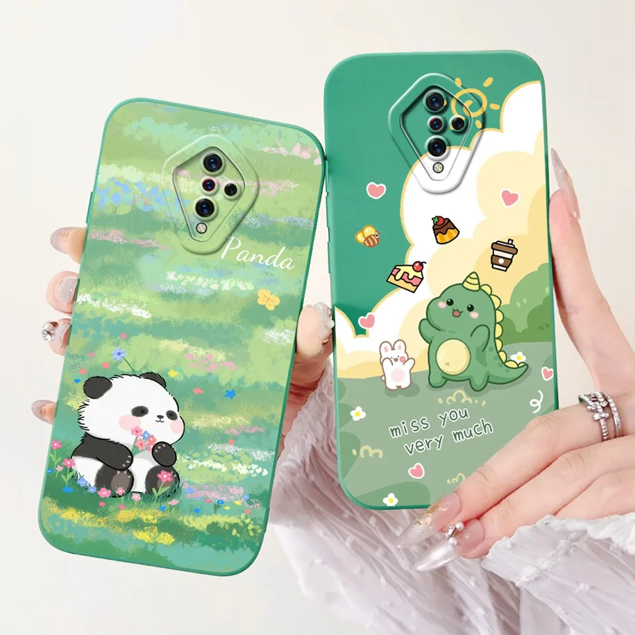 ДЛЯ Vivo V17 ЧЕХОЛ 1920 чехол из ТПУ Милая астронавт панда для телефона Россия S1 Pro Fundas