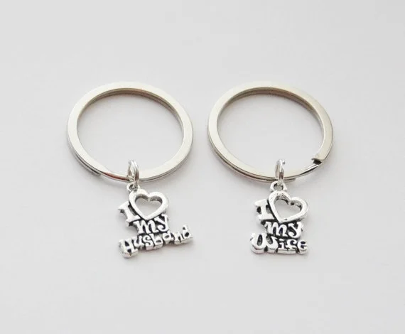 

Я люблю свою жену, брелок из нержавеющей стали, серебряный брелок для автомобиля, ювелирные изделия