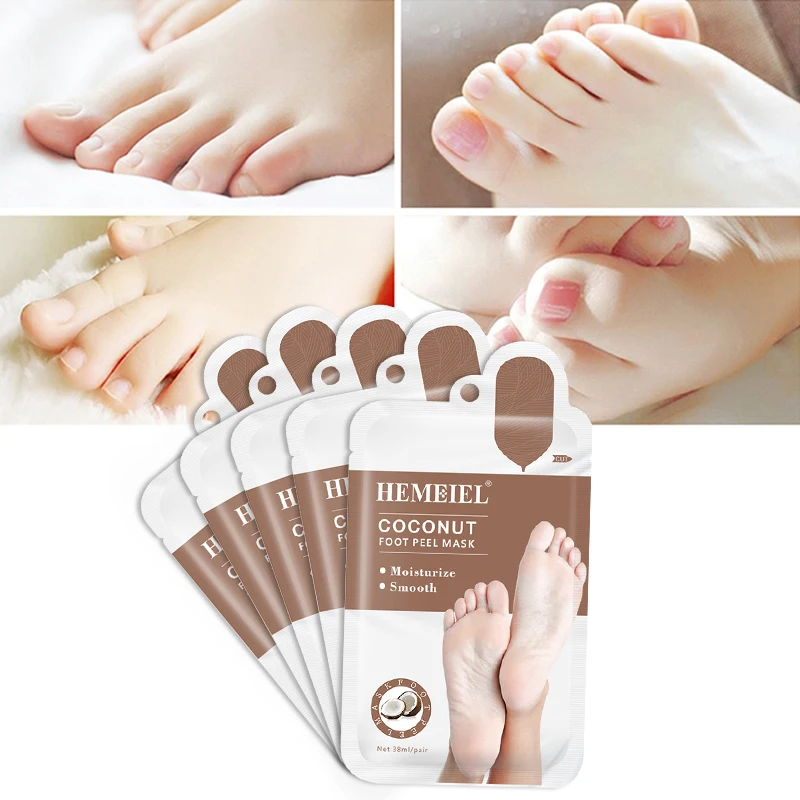 

1Pair=2pcs Foot Peel Mask Remove Dead Skin Moisturizing Calluses Crack Peeling Exfoliating Feet Mask Socks for Heels Skincare