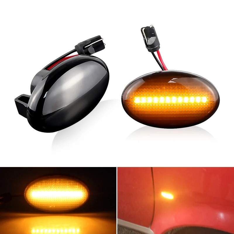 

2 шт. боковой габаритный фонарь светодиодный указатель поворота для Mercedes Benz Smart W450 W452 A-Class W168 Vito W639 W447 Citan W415