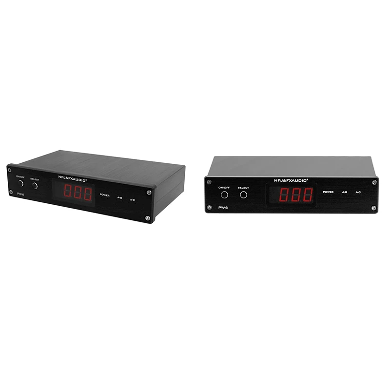 Retail FX-AUDIO- PW-6 Amplificador 2-Way Stereo Audio A/B Selector Amplifier / Speaker Switcher Box Splitter Remote