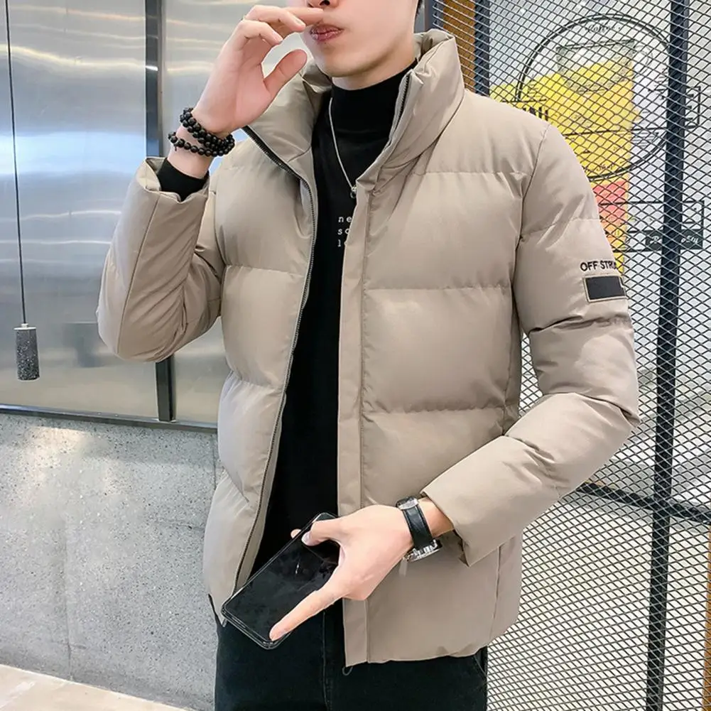 Stylish Men Windbreaker Long Sleeve Super Soft Coldproof Zipper Jacket  Washable Men Coat for Daily  Wear