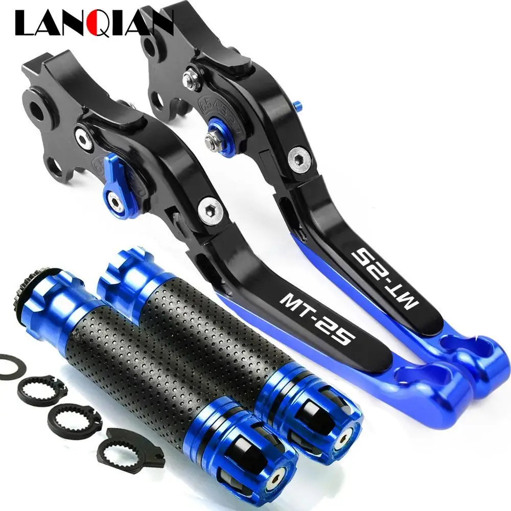 

FOR YAMAHA MT25 MT-25 2005 2006 1Set Alloy Motorcycle Accessories CNC Adjustable Brake Clutch Levers Handbar End Grips MT 25
