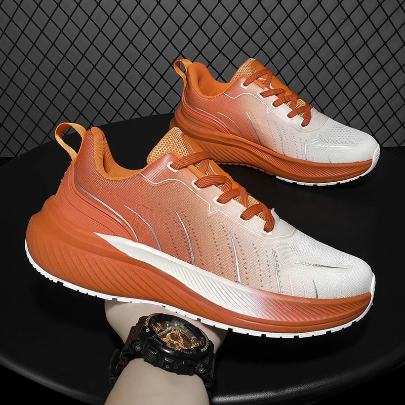 

Новинка мужские и женские мужские сетчатые дышащие кроссовки для бега прогулочная обувь повседневная спортивная обувь модели пары легкие кроссовки для бега