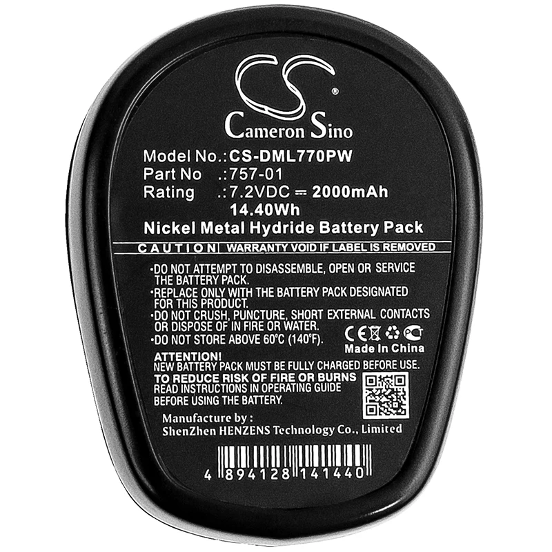 

CS 2000mAh Battery For Dremel MultiPro 7700-01 MultiPro 7700-02 757-01