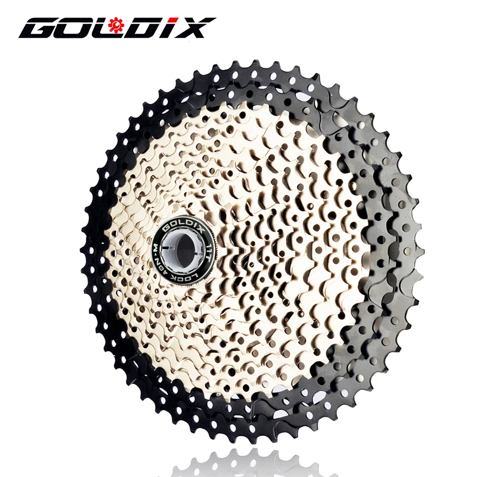 

GOLDIX Bicycle Freewheel 8S/9S/10s/11S/12s Mountain Bike Sprocket 32T/36T/40T42T/46T/50T/52T Bicycle Cassette for SHIMANO/SRAM