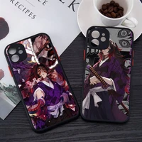kokushibo demon slayer kimetsu no yaiba phone case matte transparent for iphone 7 8 11 12 13 plus mini x xs xr pro max cover