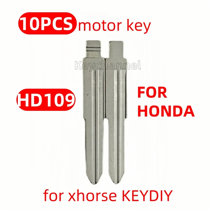 

10 шт. HD109 мотоциклетный ключ, заготовка для ключа двигателя для KD KEYDIY Xhorse, пульт дистанционного управления для двигателя Honda CBR600 900 929 CB400 VTEC1 CB1300