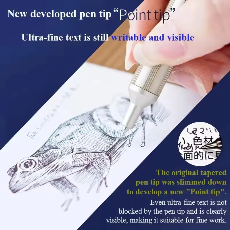 Фото Японская шариковая ручка UNI JETSTREAM SXN-1003, металлический стержень с низким центром, маслянистый ультратонкий наконечник 0,28/0,38 мм, офисные канцелярские принадлежности №5