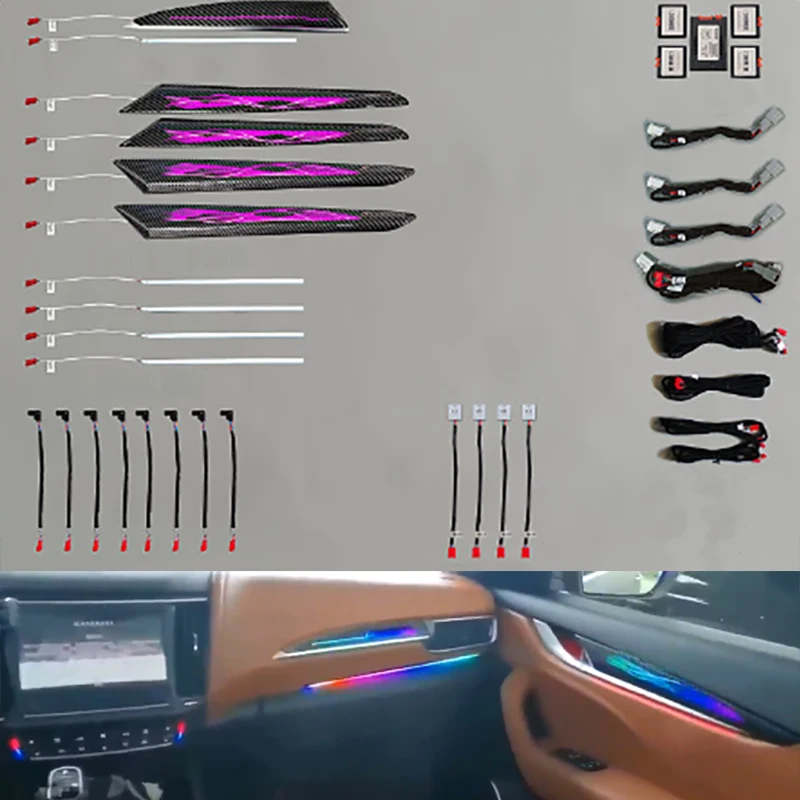 

Fit for Maserati levante high quality Symphony carbon fiber streamer atmosphere lights LED 22 lights easy installation