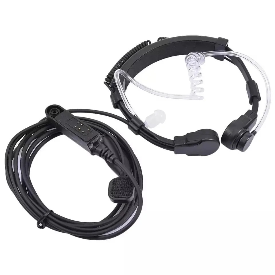 Radio Baofeng UV-9R Plus BF-9700 BF-A58 Telescopic Throat Vibration Mic Earpiece Headset for UV-XR UV9R GT-3WP Walkie Talkie