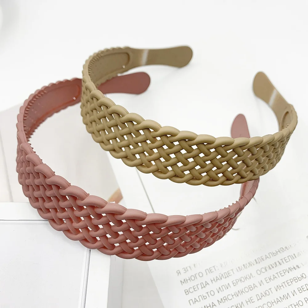 Женская повязка для волос матовая взрослых милая сетчатая на голову