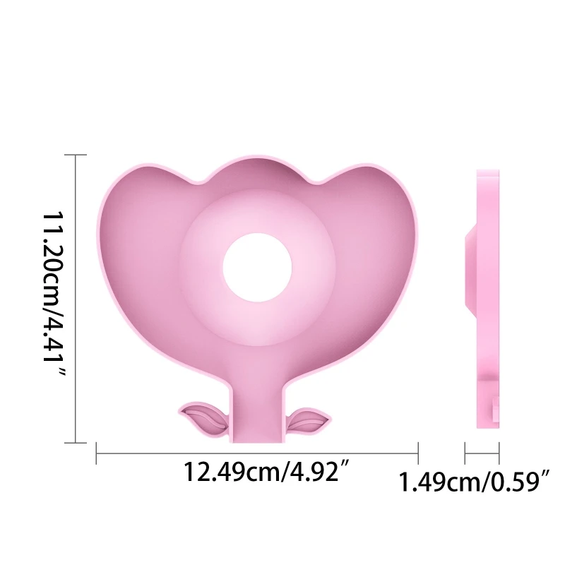 Самосливающаяся накладка на раковину в форме цветка Задняя смеситель брызговик