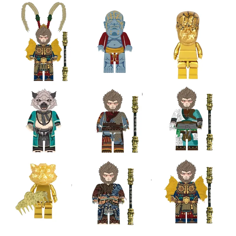 Черный миф Wukong Zhu Bajie Golden Pool Elder Brick Man Journey To The West Игрушки Детские подарки Коллекция