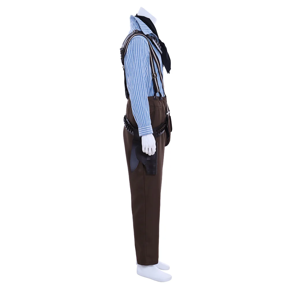 Игра Authur Morgan Косплей Костюм Gunslinger Полный комплект наряд Мужские карнавальные