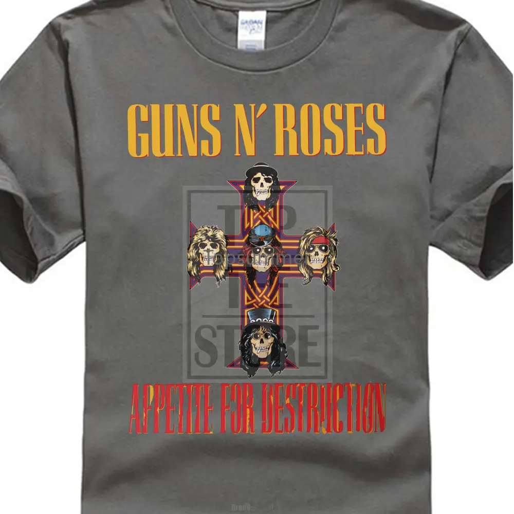 

Guns N Roses Men'S Appetite For Destruction Slim Fit T Shirt Black