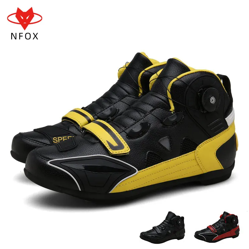 

NFOX men's women's amphibious mountain bike no-lock adult riding sports shoes autumn winter high-help mtb sneakers