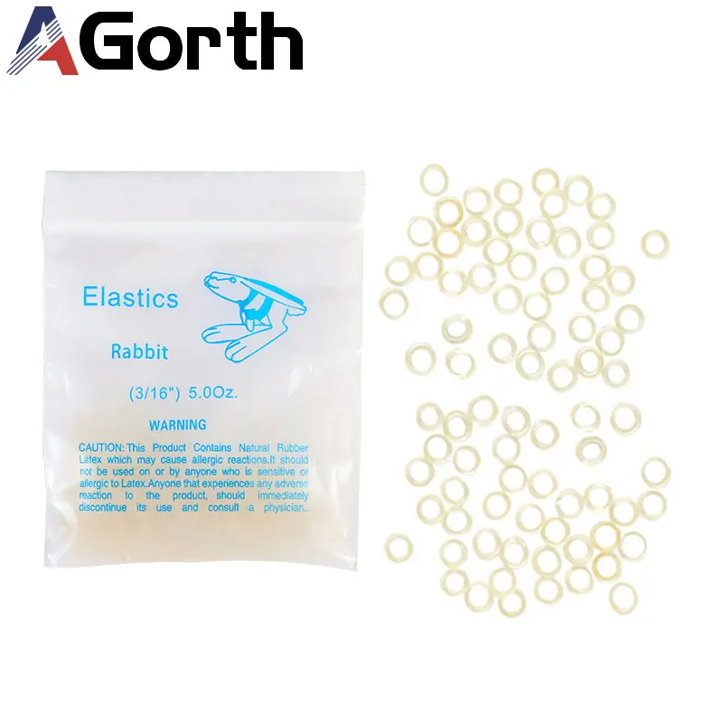 

5000pcs/box Dental Orthodontic Zoo Pack Elastics Rubber Bands Latex Braces Force 3.5 / 5.0 / 6.5 OZ Dentistry Latex Braces