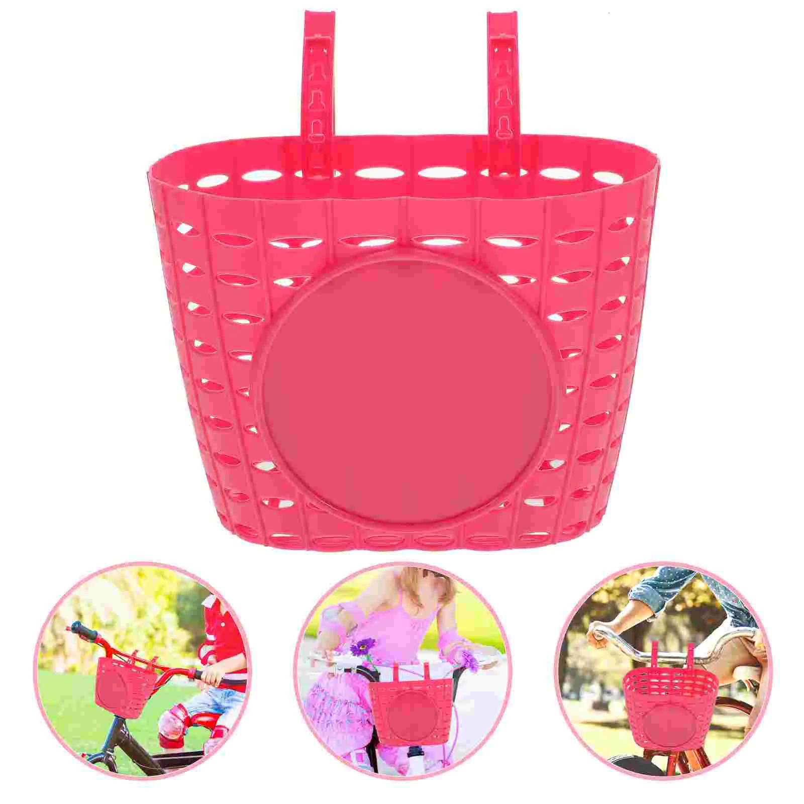 

Basket Bike Boys Kids Storage Handlebar Baskets Front Cute Boy Container Lid Without Accessories Girls Scooter Cycle Children