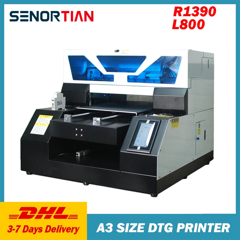 A3-19 DTG принтер EPSON 1390 L800 прямо на одежду текстильная печатная машина для светлой